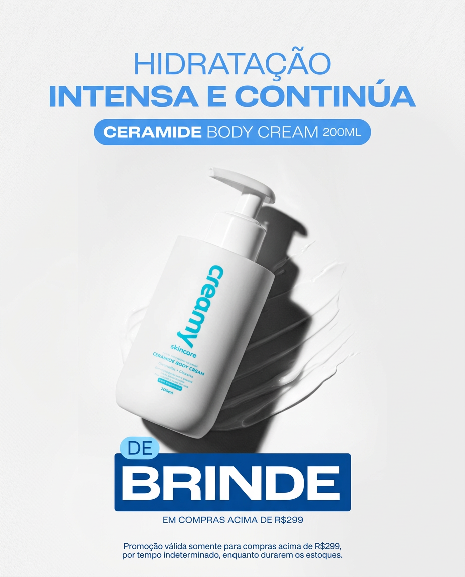 Ceramide Body Cream — Hidratação intensa e contínua